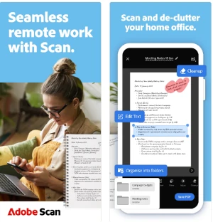 Capturas de tela da Adobe Scan na App Store