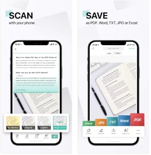 Capturas de tela da App Store do CamScanner