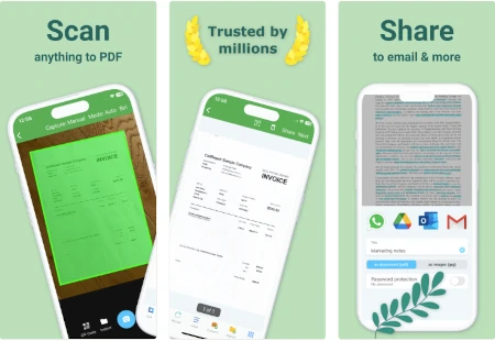 Capturas de tela da Docutain App Store