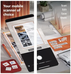 Capturas de tela da Microsoft Lens App Store